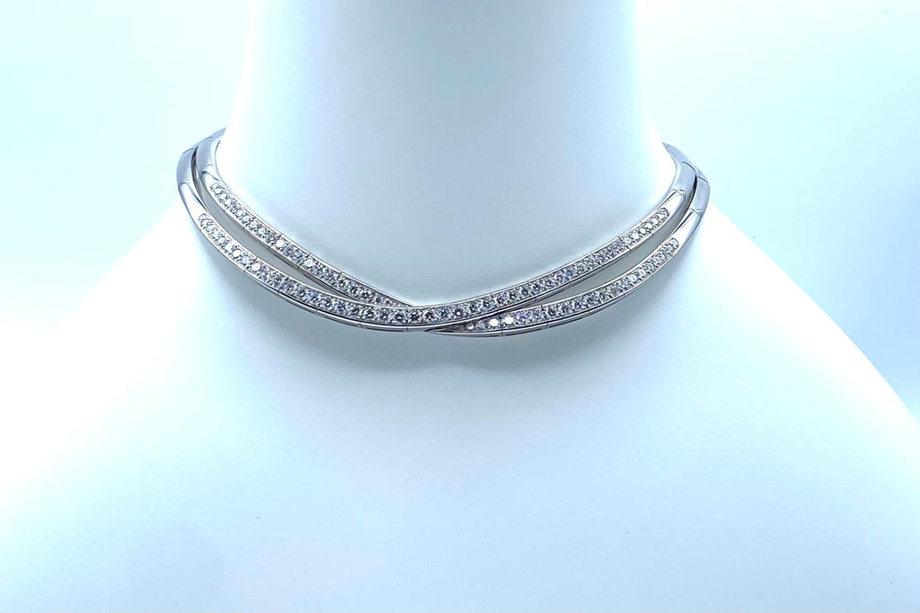 Van Cleef & Arpels【ヴァンクリーフ＆アーペル】 K18WGダイヤモンドネックレス(No.50255)