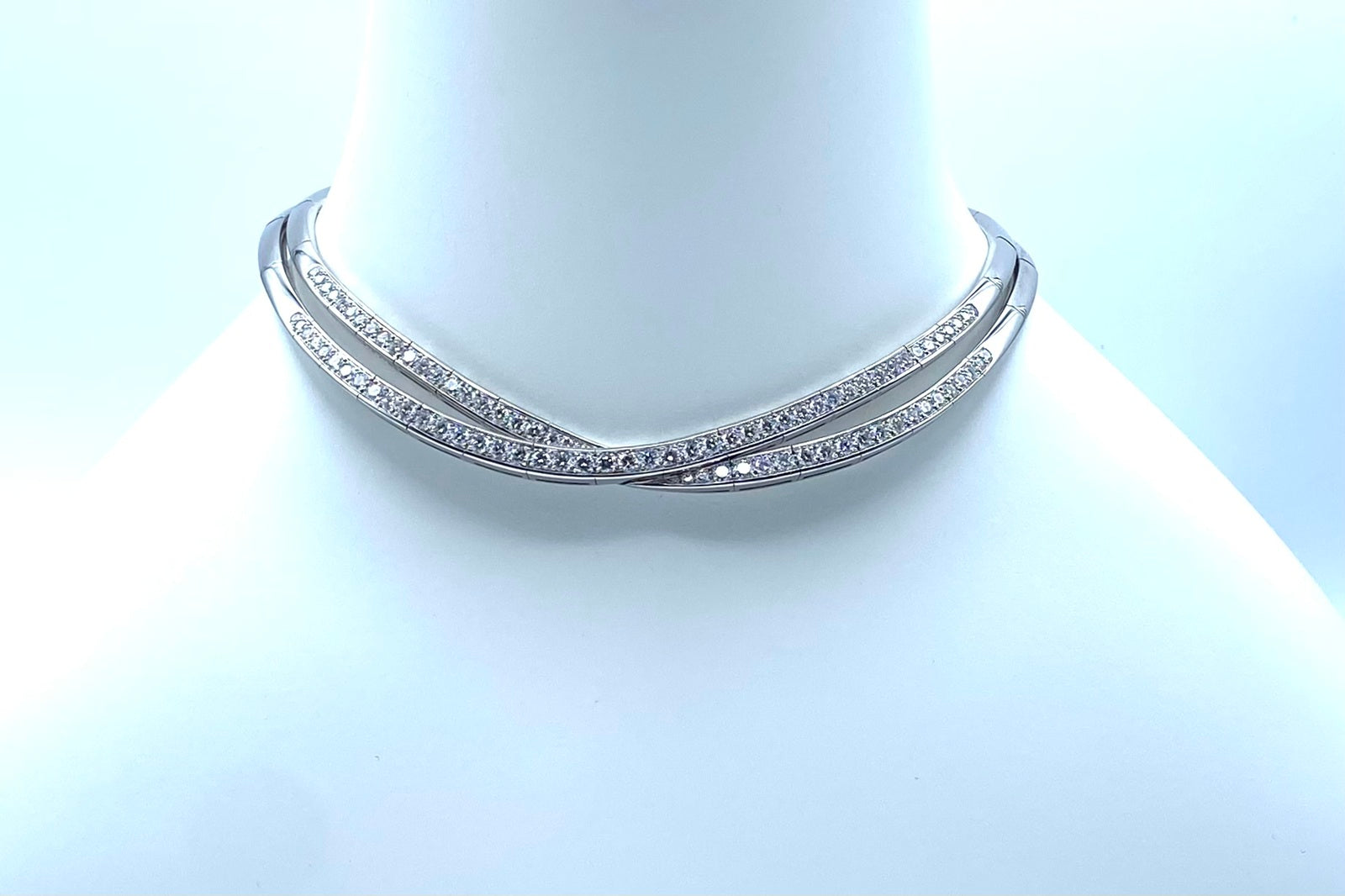 Van Cleef & Arpels【ヴァンクリーフ＆アーペル】 K18WGダイヤモンドネックレス(No.50255)
