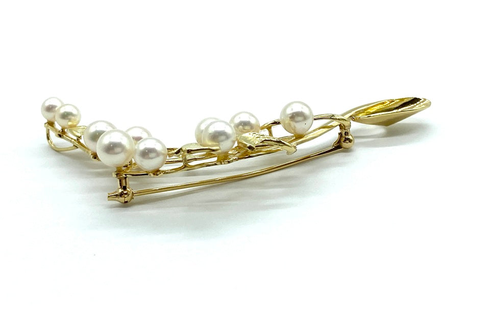 Akoya Pearl K18アコヤパールペントップ兼ブローチ (NO.50284)