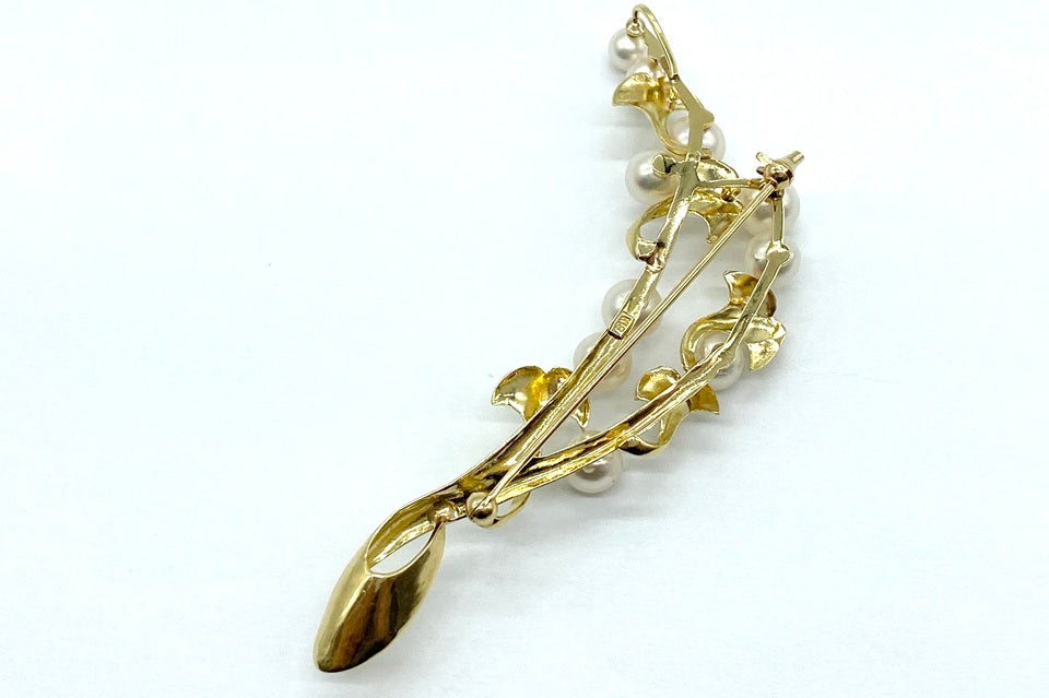 Akoya Pearl K18アコヤパールペントップ兼ブローチ (NO.50284)