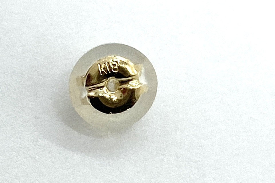 Coral K18珊瑚ピアス(NO.50297)