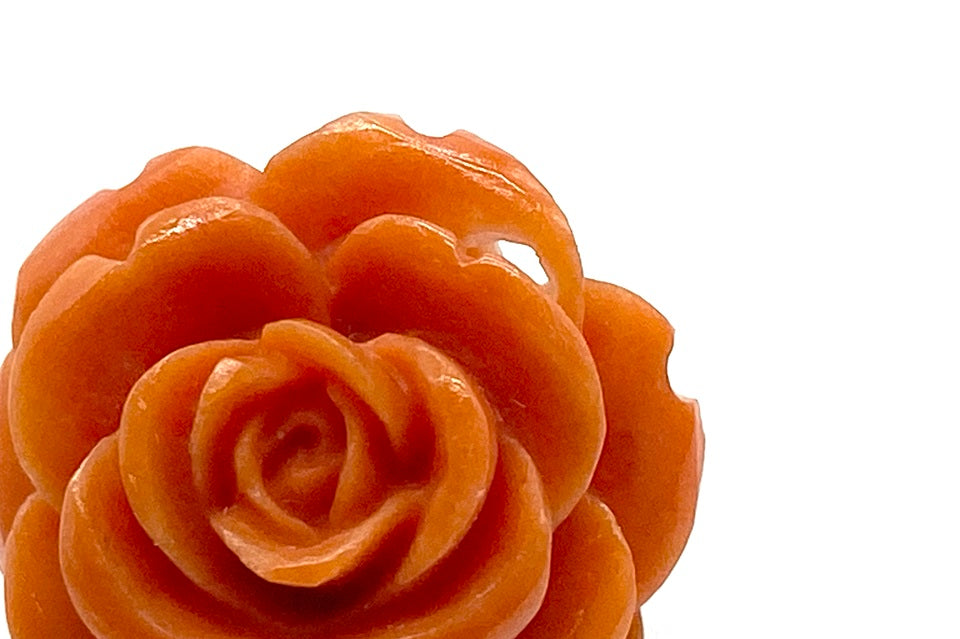 Coral K18珊瑚ピアス(NO.50297)