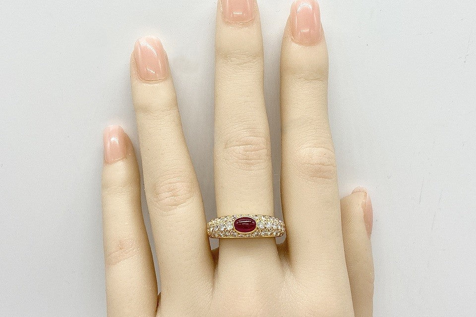 Cartier 【カルティエ】K18ルビー ダイヤモンドリング (NO.62177)