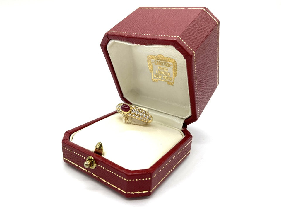 Cartier 【カルティエ】K18ルビー ダイヤモンドリング (NO.62177)