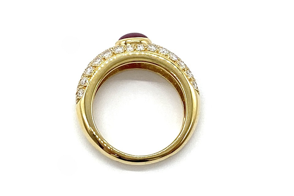Cartier 【カルティエ】K18ルビー ダイヤモンドリング (NO.62177)