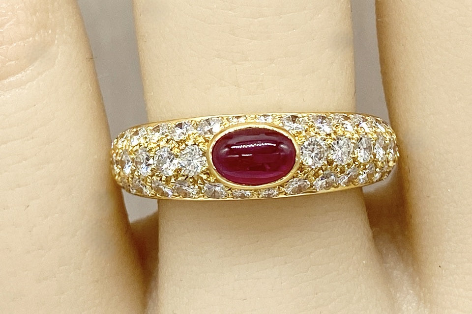 Cartier 【カルティエ】K18ルビー ダイヤモンドリング (NO.62177)