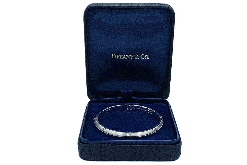 TIFFANY & CO. 【ティファニー】K18WGダイヤバングル (NO.62183)