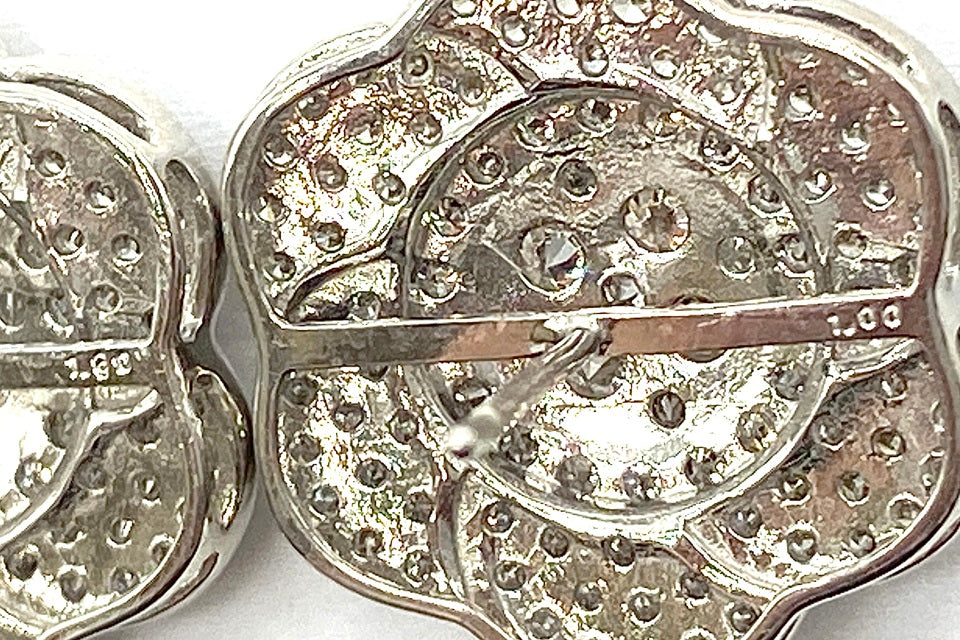 Brown Diamond K18WGブラウンダイヤモンドピアス (NO.62206)