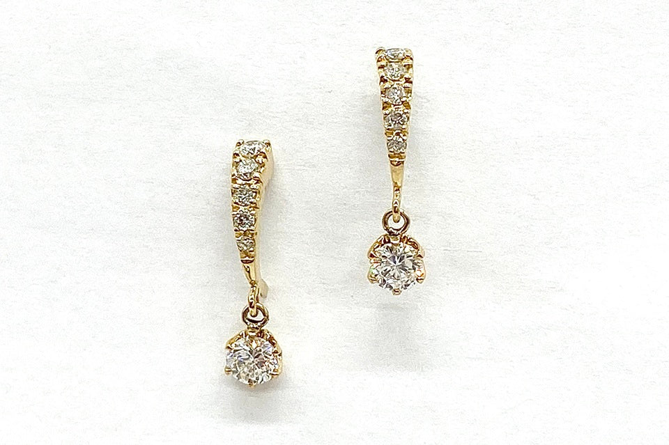 Diamond K18ダイヤモンドピアス (NO.62255)