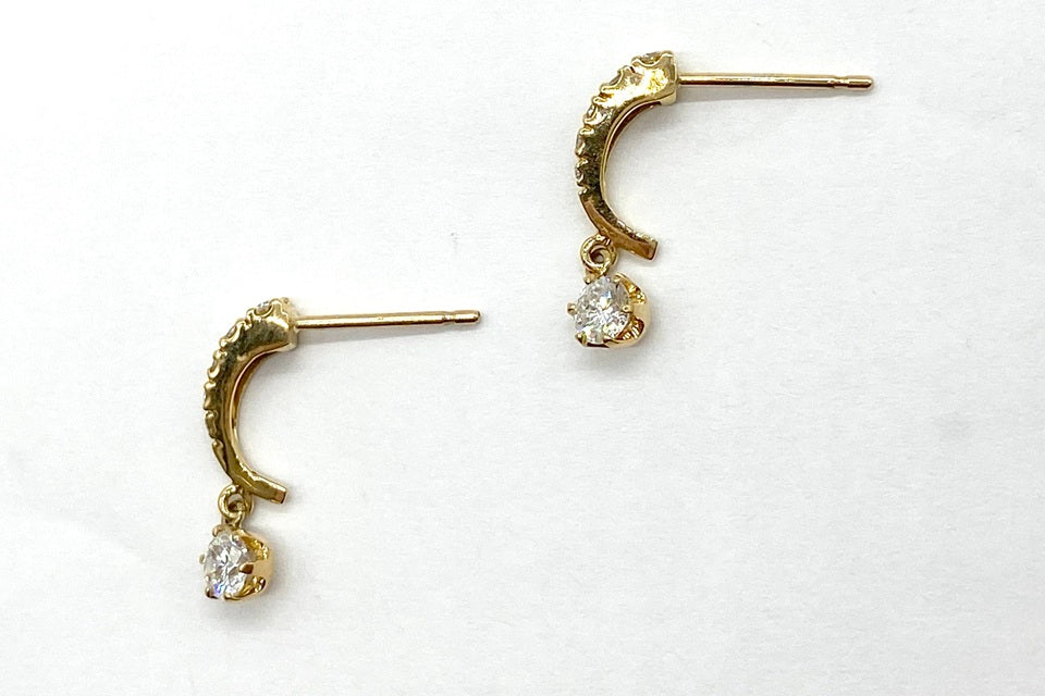 Diamond K18ダイヤモンドピアス (NO.62255)