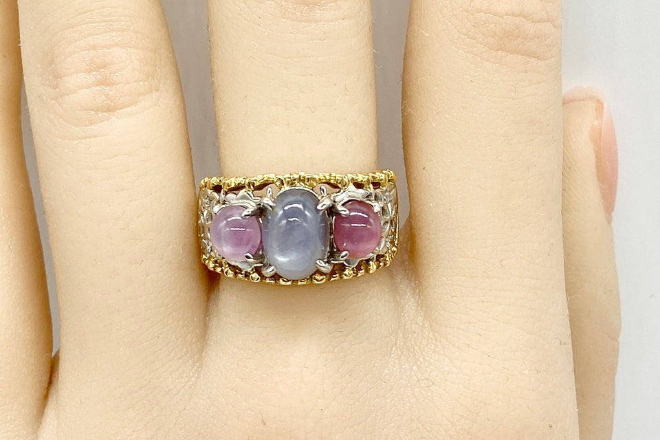 専用【極美品】■リング12.5-13　K18 Pt900 サファイアダイヤモンド 専用【極美品】□リング12.5-13 K18 Pt900 サファイアダイヤモンド 13