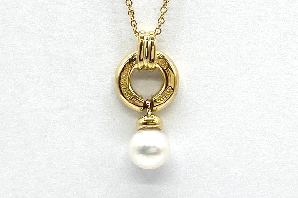 TIFFANY & CO. 【ティファニー】K18アコヤパール ダイヤモンド