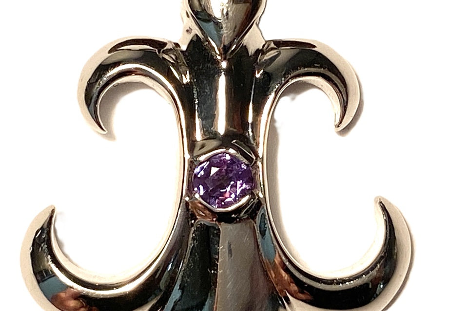 Alexandrite K18WGアレキサンドライトペントップ(革製NC付) (NO.49494)