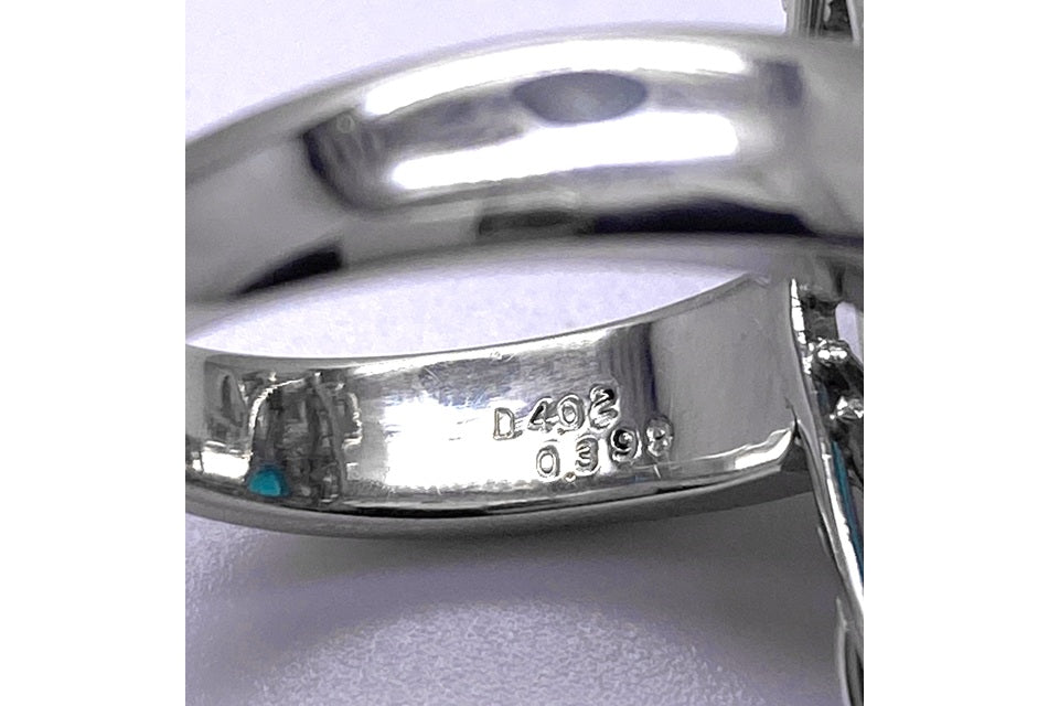Paraiba Tourmaline Pt900パライバトルマリン ダイヤモンドリング (NO