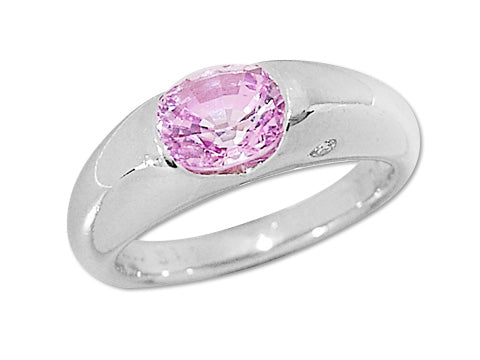 Pink Sapphire Pt900ピンクサファイヤ ダイヤモンドリング(No. 9066 