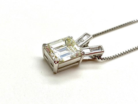 Diamond Pt900/850(NC)ダイヤモンドペンダント(No.46170)