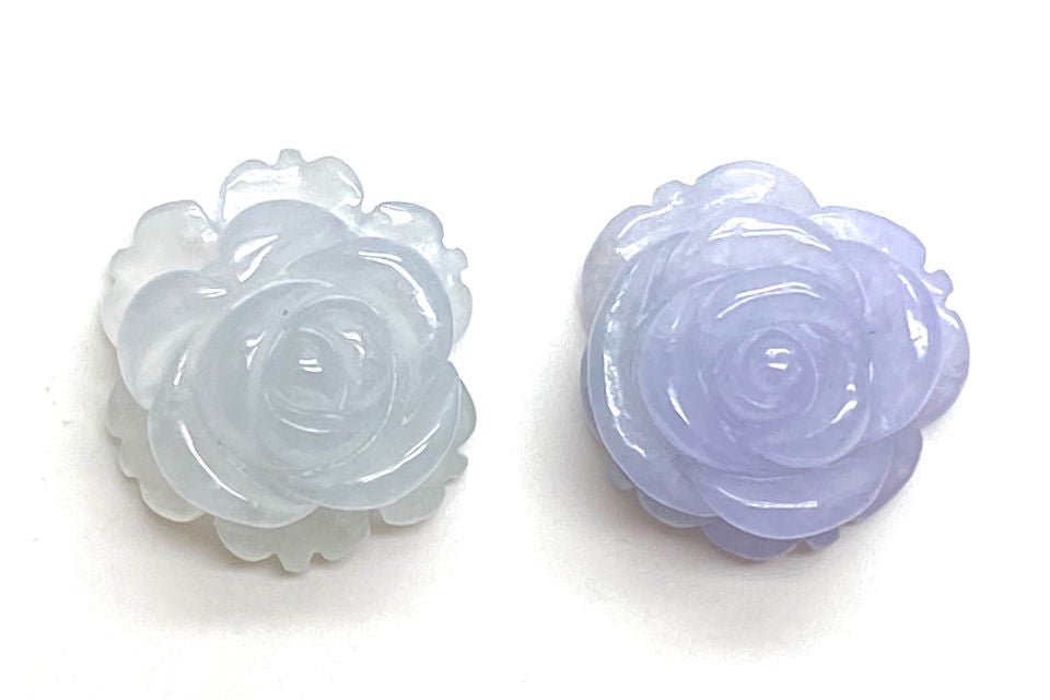 Jadeite 翡翠(彫刻)ペアルース(NO.47150)