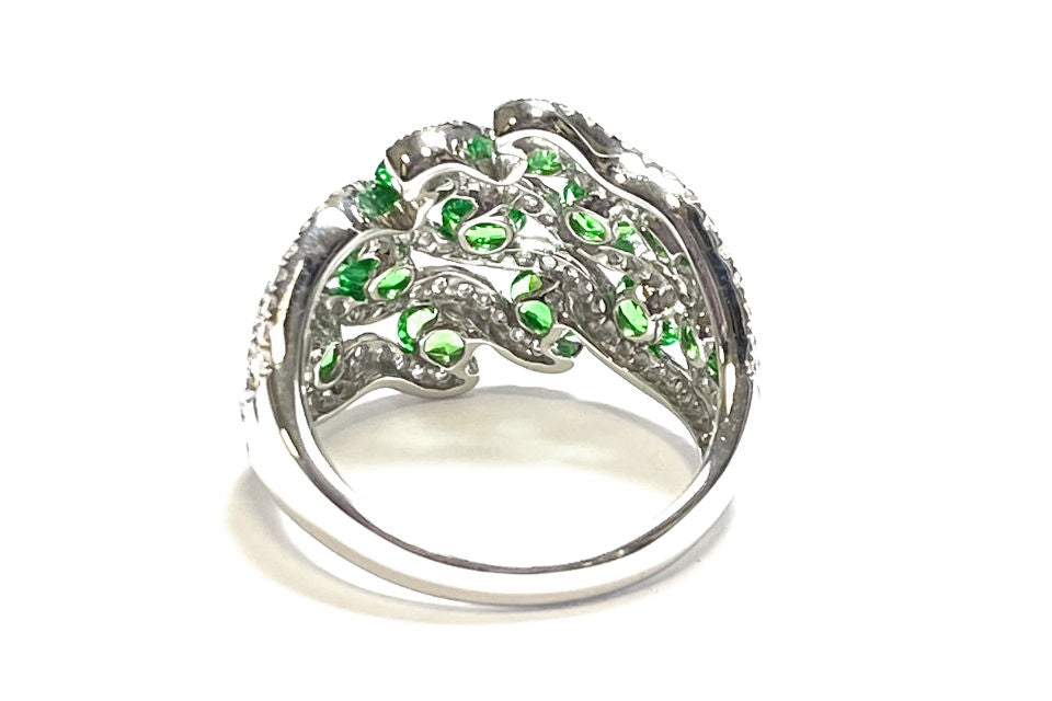 K18WG グリーンガーネット リング 1.25CT | www.carmenundmelanie.at