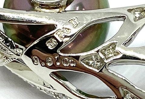 ミキモト Pt950 アコヤ真珠 リング 径約8.6mmリング(指輪)