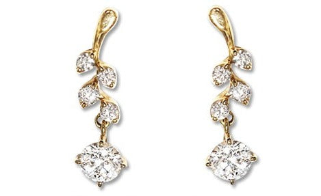 日本未入荷 Diamond K18PGダイヤピアス (No.60726) – JEX宝石ギャラリー アクセサリー