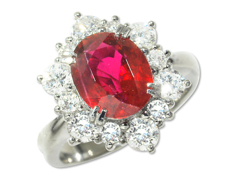 Pt900 ルビーダイヤモンドリング Pt900 ルビー ダイヤモンド リング 1.10ct D1.20ct — セルビー