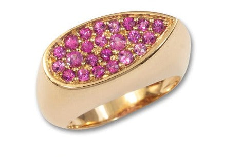 Pink Sapphire K18ピンクサファイヤリング(No.112482)