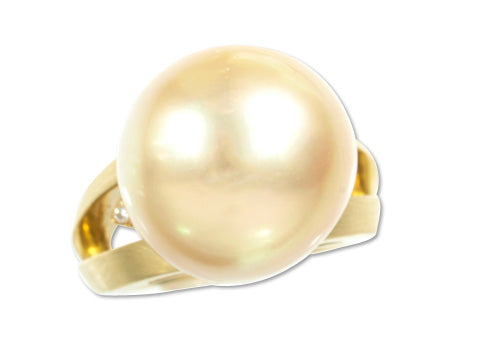 Golden Pearl K18ゴールデンパール ダイヤモンドリング(No.119153)