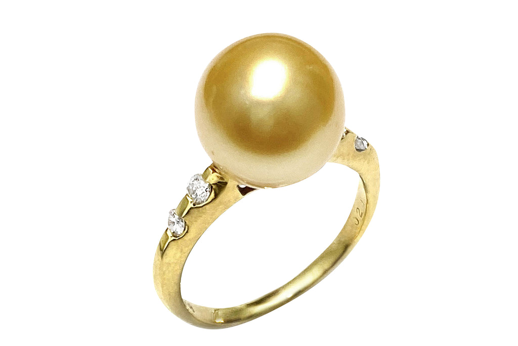 Golden Pearl K18ゴールデンパール ダイヤモンドリング(NO.123936)