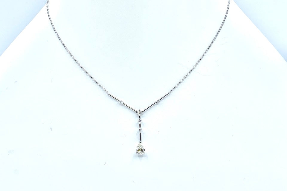 Diamond Pt900/850(NC)ダイヤモンドペンダント(No.125487)