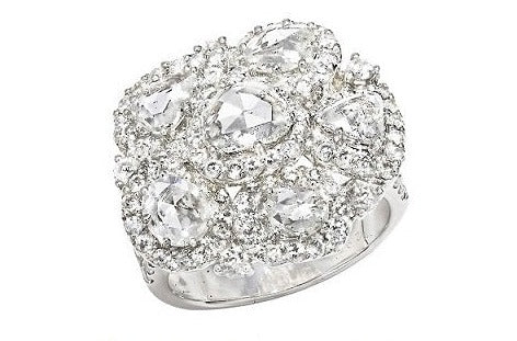 Diamond K18WGダイヤモンドリング (No.126729)
