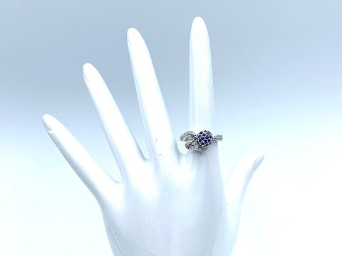 ZOCCAI 【ゾッカイ】K18WGサファイヤ ダイヤモンドリング (No.127013 