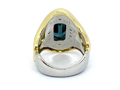 水野薫子　KAOLVCO K18YG Pt900 トルマリン　ダイヤモンド　指輪