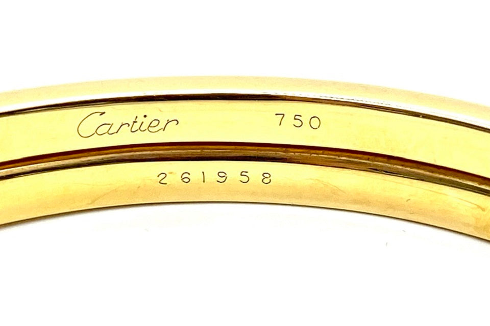 Cartier【カルティエ】K18/SVバングル(No.303657)