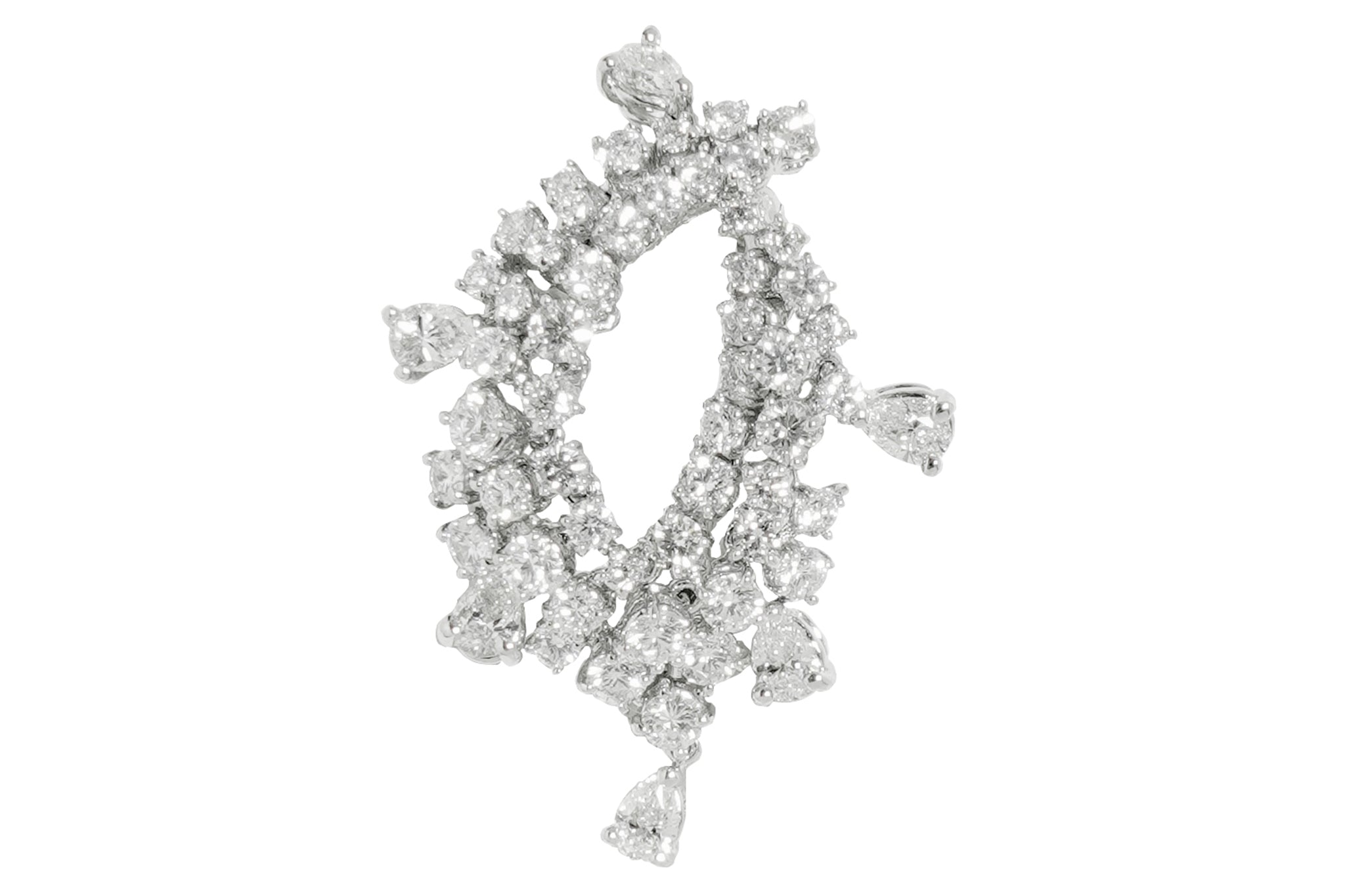 MIKIMOTO】ミキモト『K18WG ブローチ パール5.0～6.5mm