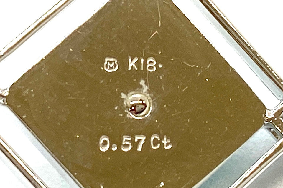 MIKIMOTO 【ミキモト】K18WGトルコ石 ダイヤモンドペンダント(NO
